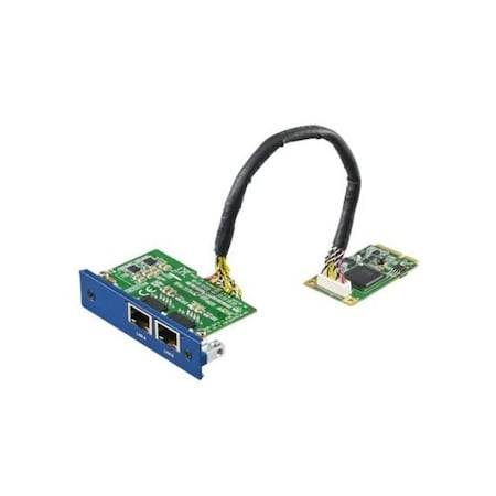 Advantech iDoor Module: 2-Port Gigabit Ethernet, mPCIe, RJ45 PCM-24R2GL-AE